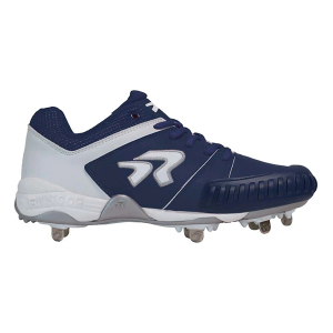 Women's RIP-IT Ringor Flite Pitching Metal Softball Cleats 6.5 Navy/White