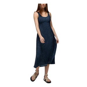 Women's prAna Lata Beach Midi Dress XLarge Stormy Night Sharkstooth