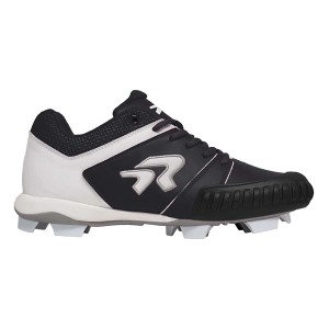 Women's RIP-IT Ringor Flite Pitching Molded Softball Cleats 5.5 Black/White