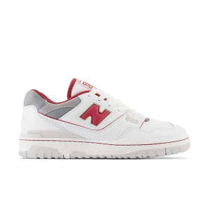 Adult New Balance 550 Sneakers sneakers-athletic-shoes M6/W7.5 Regular White/Red
