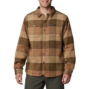 Men's Columbia Windward II Long Sleeve Shacket Medium Delta Multi Windowpane