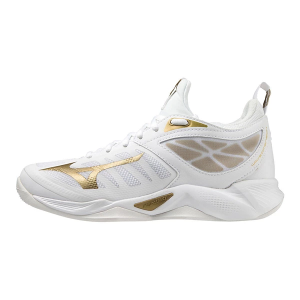 Women's Mizuno Wave Dimension Volleyball Shoes sneakers-athletic-shoes 6 Regular White/Rose Gold
