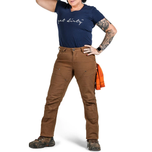 Women's Dovetail Workwear Britt Work Utility Pants 00 Saddle Brown