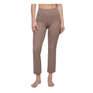 Women's prAna Luxara Rib Flare Crop Pants Medium Carob Regular