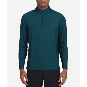 Men's Bad Birdie Ravine Long Sleeve 1/4 Zip Medium Green