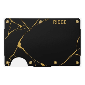Ridge Kintsugi Aluminum Cash Strap Wallet Black