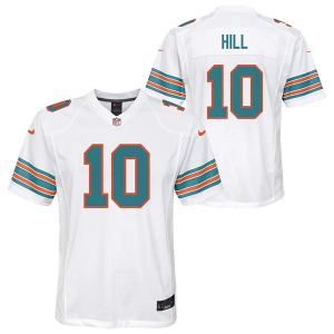 Miami Dolphins Tyreek Hill #10 Nike Game Kids' Jersey Large White