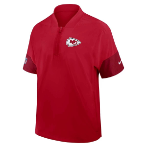 Kansas City Chiefs Nike 2025 Sideline Coach Mid Athletic Jacket Large Red