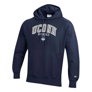 Connecticut Huskies Champion Hoodie Large Blue