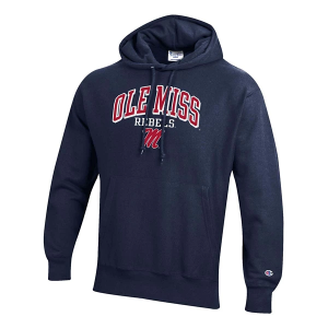 Mississippi Rebels Champion Hoodie Large Blue