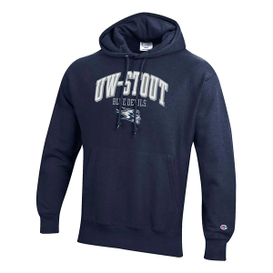 UW-Stout Blue Devils Champion Hoodie Large Blue