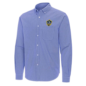 Antigua LA Galaxy Porter Woven Button Up Shirt