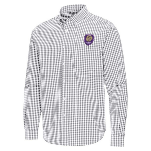 Antigua Orlando City SC Ellis Woven Button Up Shirt