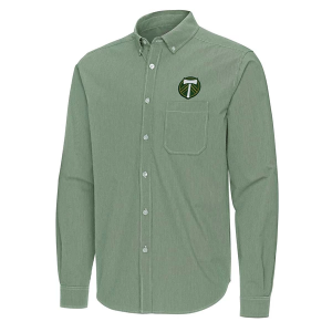 Antigua Portland Timbers Porter Woven Button Up Shirt