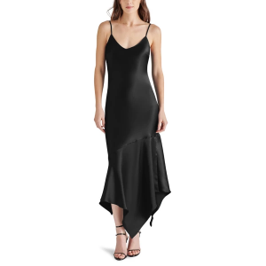 Women's Steve Madden Lucille Midi Shift Dress Small Black