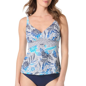 Women's Beach House Adele V-Neck Swim Tankini Misses 8 Samoan Floral