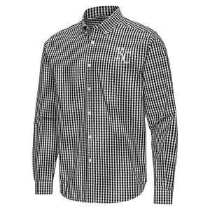 Kansas City Royals Ellis Woven Long Sleeve Button Up XLarge Black/White
