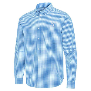 Kansas City Royals Ellis Woven Long Sleeve Button Up Medium Columbia Blue/White