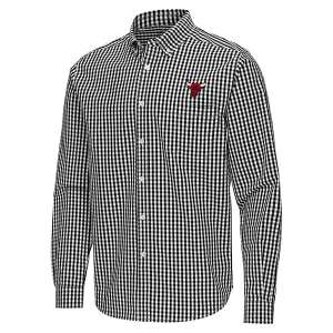 Chicago Bulls Ellis Woven Antigua Long Sleeve Button Up XLarge Black/White