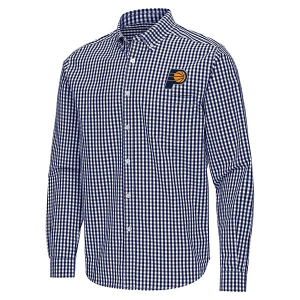 Indiana Pacers Ellis Woven Antigua Long Sleeve Button Up XLarge Navy/White
