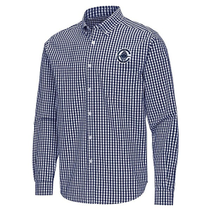 Los Angeles Clippers Ellis Woven Antigua Long Sleeve Button Up Medium Navy/White