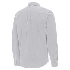 Minnesota Timberwolves Porter Woven Antigua Long Sleeve Button Up Medium Skyscraper/White