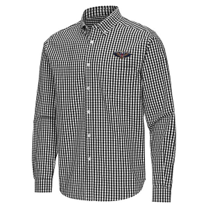 New Orleans Pelicans Ellis Woven Antigua Long Sleeve Button Up XLarge Black/White