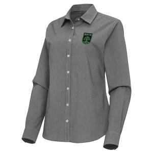 Antigua Women's Austin FC Porter Woven Button Up Shirt