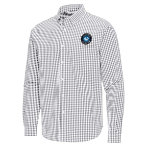 Antigua Charlotte FC Ellis Woven Button Up Shirt