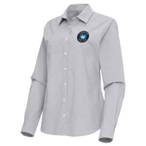 Antigua Women's Charlotte FC Porter Woven Button Up Shirt