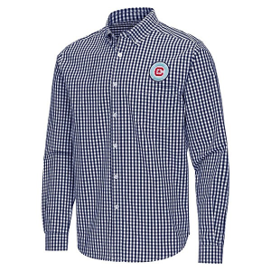 Antigua Chicago Fire FC Ellis Woven Button Up Shirt
