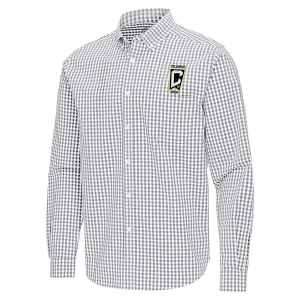 Antigua Columbus Crew SC Ellis Woven Button Up Shirt