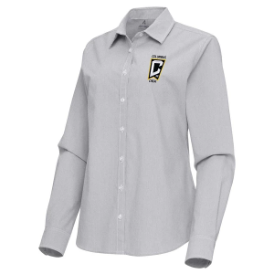 Antigua Women's Columbus Crew SC Porter Woven Button Up Shirt