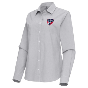 Antigua Women's FC Dallas Porter Woven Button Up Shirt