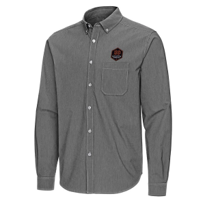 Antigua Houston Dynamo Porter Woven Button Up Shirt