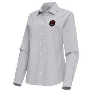 Antigua Women's Houston Dynamo Porter Woven Button Up Shirt