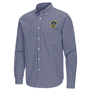 Antigua LA Galaxy Ellis Woven Button Up Shirt