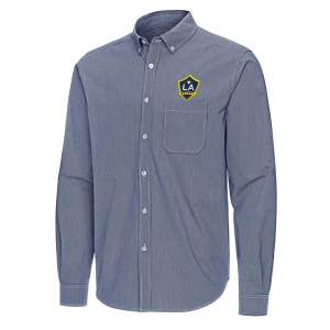 Antigua LA Galaxy Porter Woven Button Up Shirt