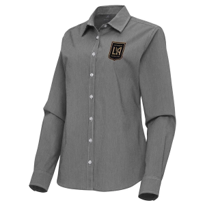 Antigua Women's Los Angeles FC Porter Woven Button Up Shirt