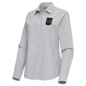 Antigua Women's Los Angeles FC Porter Woven Button Up Shirt