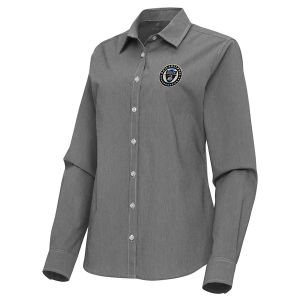 Antigua Women's Philadelphia Union Porter Woven Button Up Shirt