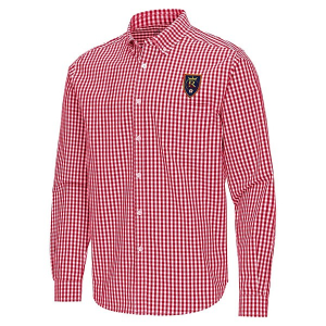 Antigua Real Salt Lake Ellis Woven Button Up Shirt