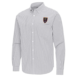 Antigua Real Salt Lake Ellis Woven Button Up Shirt
