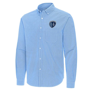 Antigua Sporting Kansas City Porter Woven Button Up Shirt