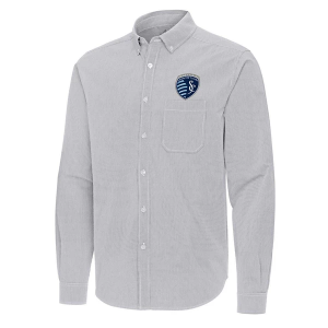 Antigua Sporting Kansas City Porter Woven Button Up Shirt
