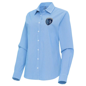 Antigua Women's Sporting Kansas City Porter Woven Button Up Shirt