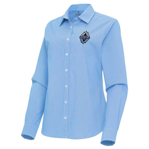 Antigua Women's Vancouver Whitecaps FC Porter Woven Button Up Shirt