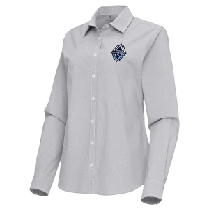 Antigua Women's Vancouver Whitecaps FC Porter Woven Button Up Shirt