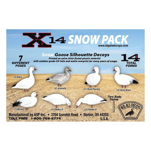Big Al's X14 Snow Goose Silhouette Decoys 14-Pack