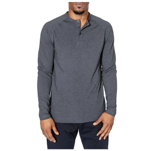 Men's Public Rec Go To Long Sleeve Henley Medium Charcoal Heather